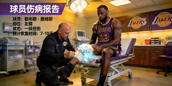 NBA球员伤病报告图片 - 球员接受治疗场景